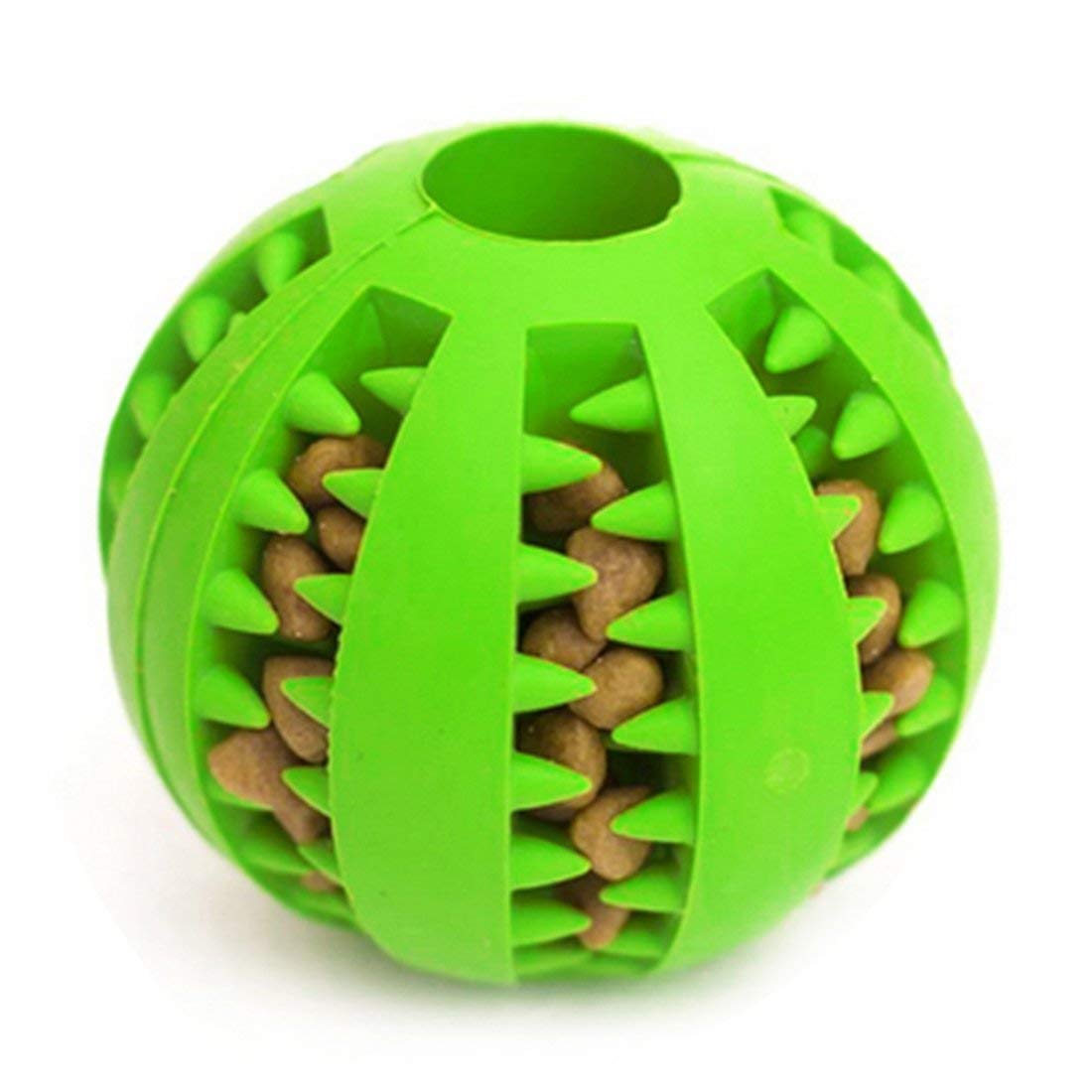 Youstylo Dog Toy Ball Nontoxic Bite Resistant for Small Pet Dogs Puppy Cat Food Treat Feeder Chew Tooth Cleaning Exercise Game IQ Training Ball (Green) (B07TCM1WJ3) Amazon Price History, Amazon Price Tracker