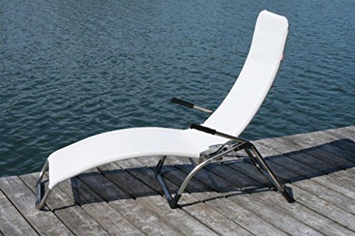 Preisvergleich Produktbild Jan Kurtz Gartenliege Samba Silbergrau - (442137)