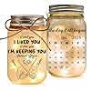 ONPRINTS Custom Couple Mason Jar Light – Personalized Wedding, Anniversary, or Christmas Gift for Husband & Wife, Romantic Home Keepsake (The Day it All Began)