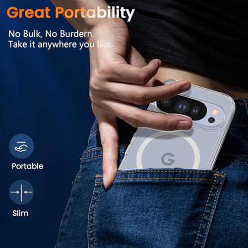 Image of WRJ Magnetic Case for Google Pixel 10 /Pixel 10 Pro 6.3-Inch,Clear