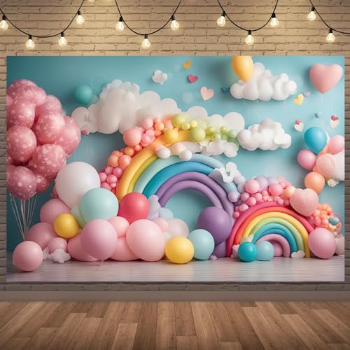 Fondo de globos coloridos 6x4ft para fotografía miniatura 4