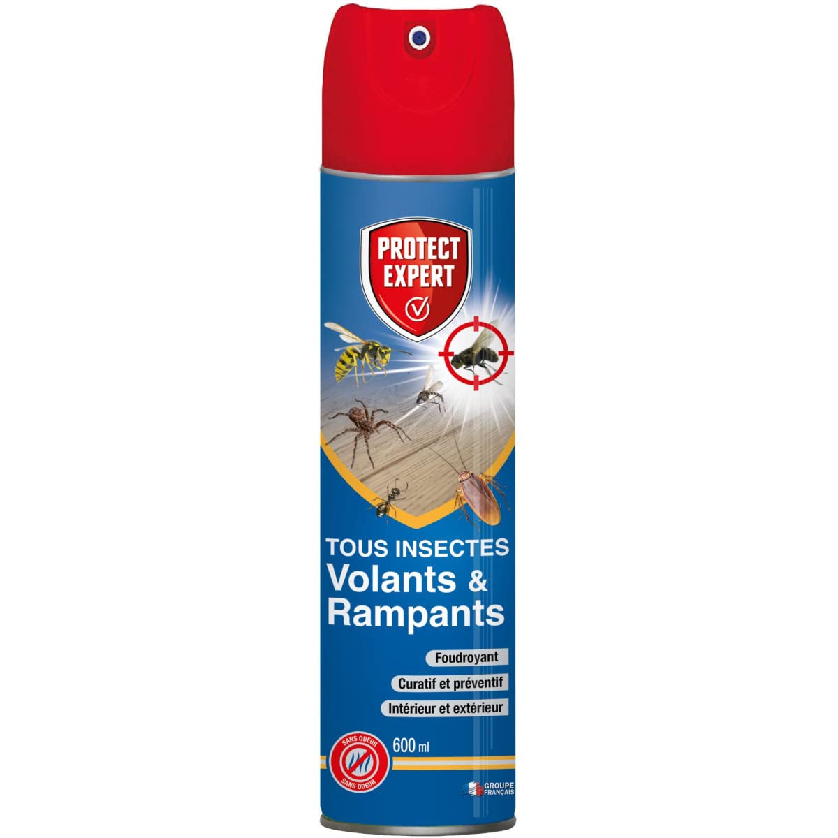 Foudroyant Volants/​rampants - aérosol de 600ml, Bleu