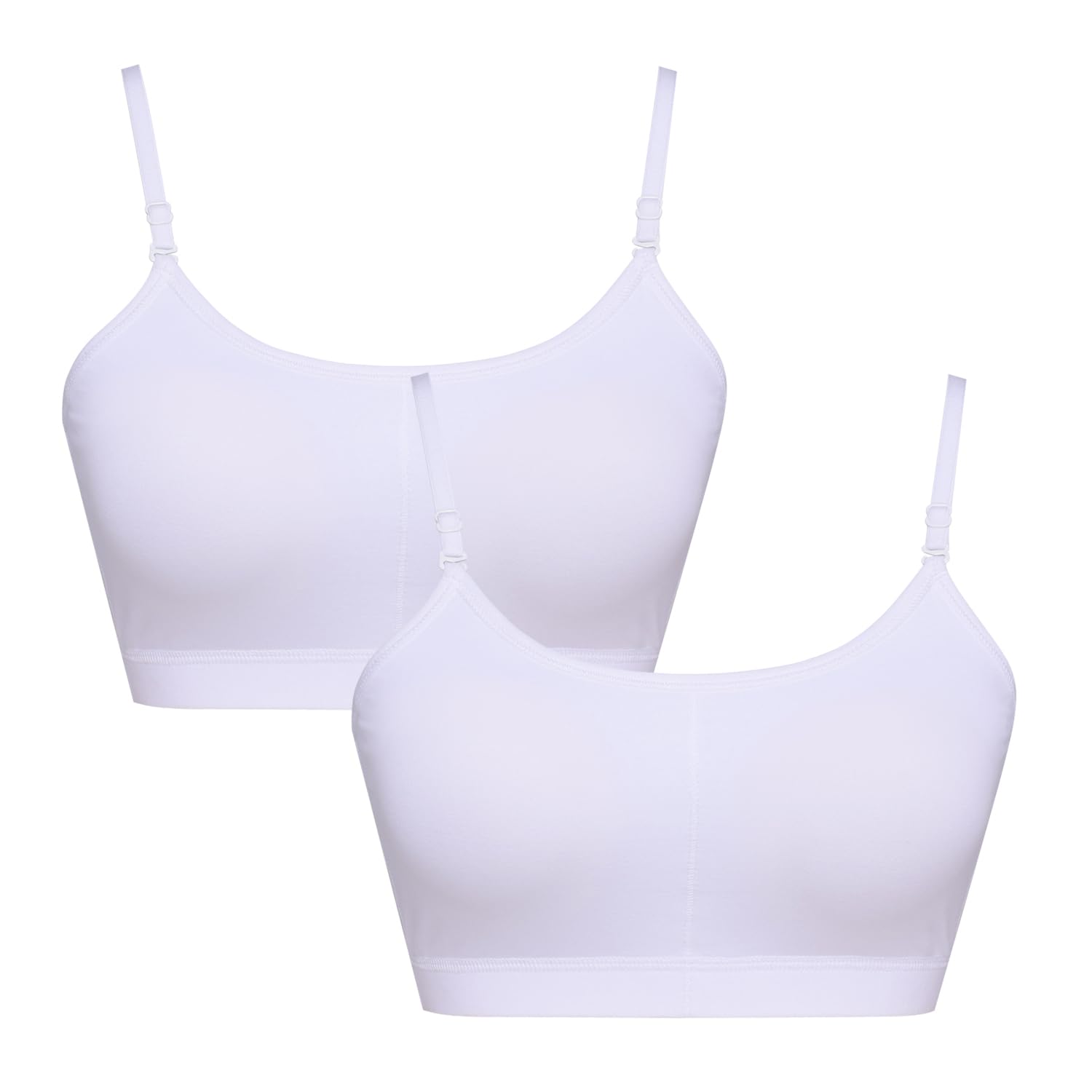 Sillysally Padded Bra for Womens and Girls | Breathable Regular Bra with Stretchable Cotton Fabric | Removable Pads Wire Free Bralette for Womens and Girls (Pack of 2)