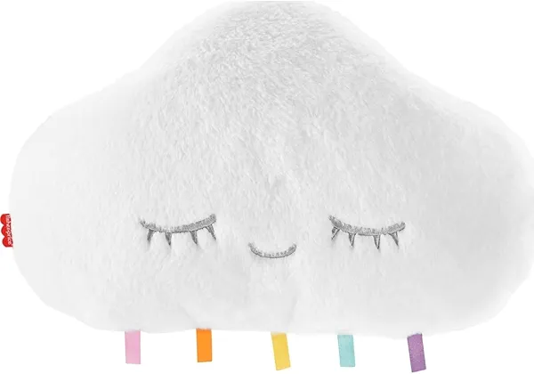 Fisher-Price Baby Toy Twinkle & Cuddle Cloud Soother Plush Crib-Attach Sound Machine with Lights & Music for Newborns 0+ Months