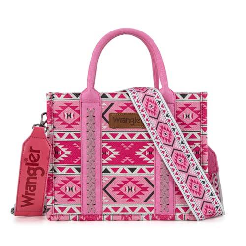 Image of Wrangler Aztec Tote Bag for Women Boho Shoulder Purses and Handbags