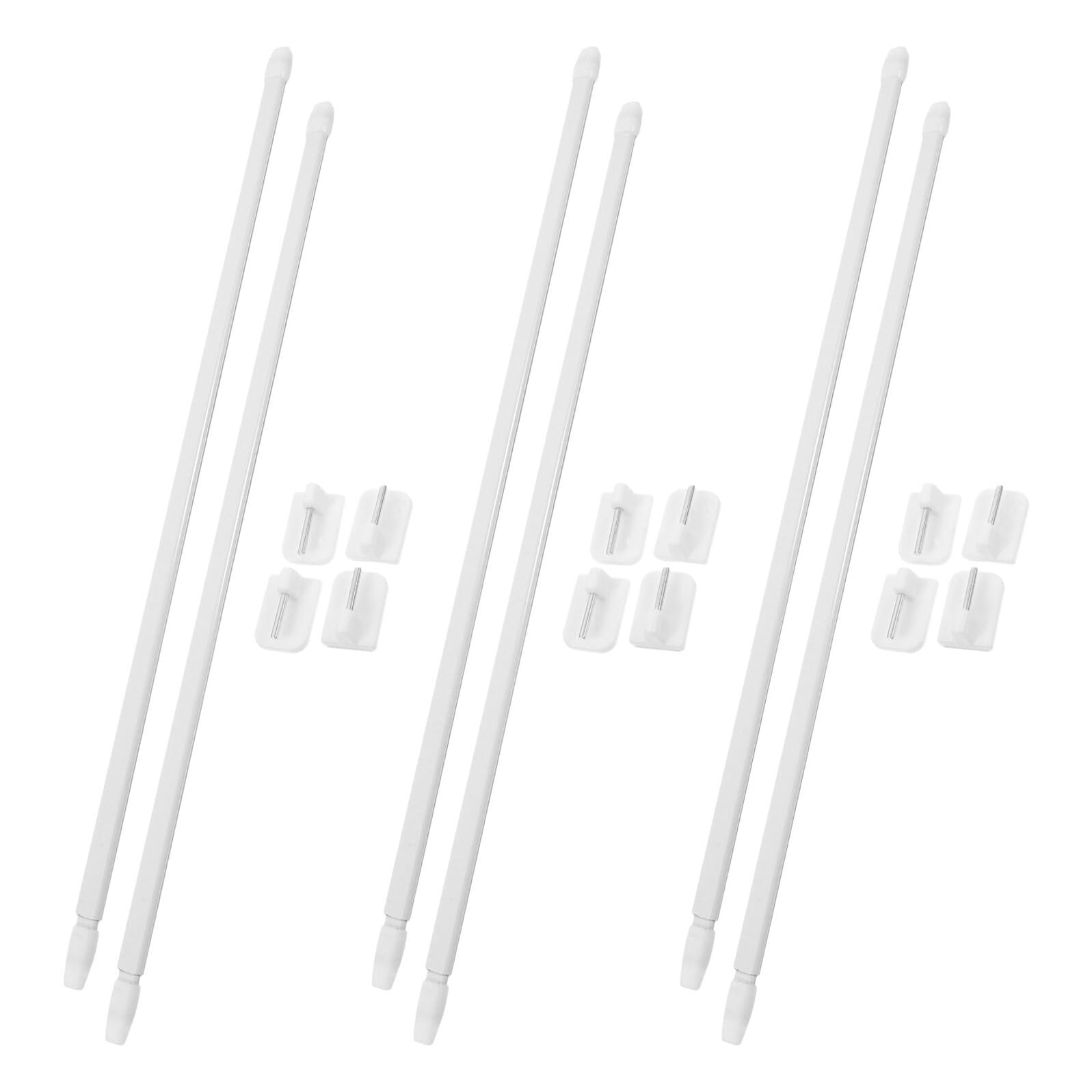 Tringle à rideau télescopique blanche 40-70 cm Hemobllo pour fenêtres