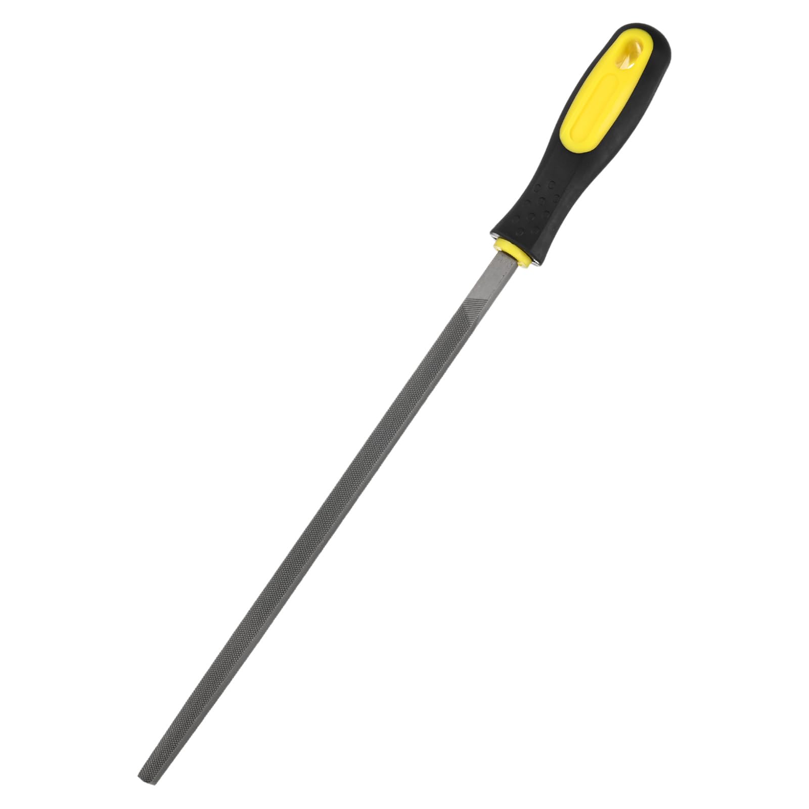 M METERXITY Square Metal File 10 Inch, High Carbon Steel File Diamond File Hand File W PVC Grip Handle for Wood/Metal/Ceramic/Glass/Stone/Jewelry/Tile/Model/DIY/Sharpening File