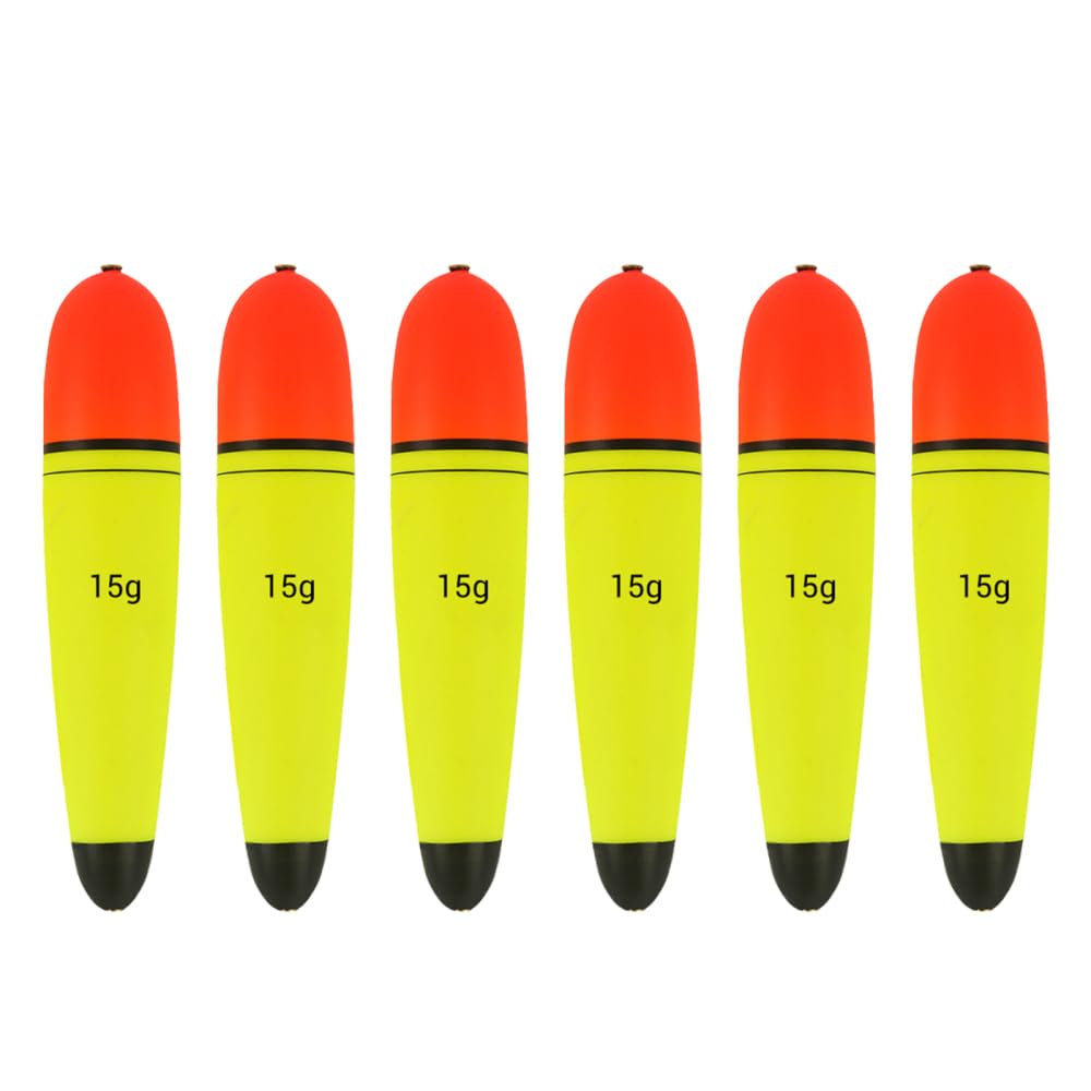 MiOYOOW Catfish Slip Floats, 6PCS EVA Float Slip Bobbers Fishing Rig Floats for Saltwater Freshwater Long Cast Fishing