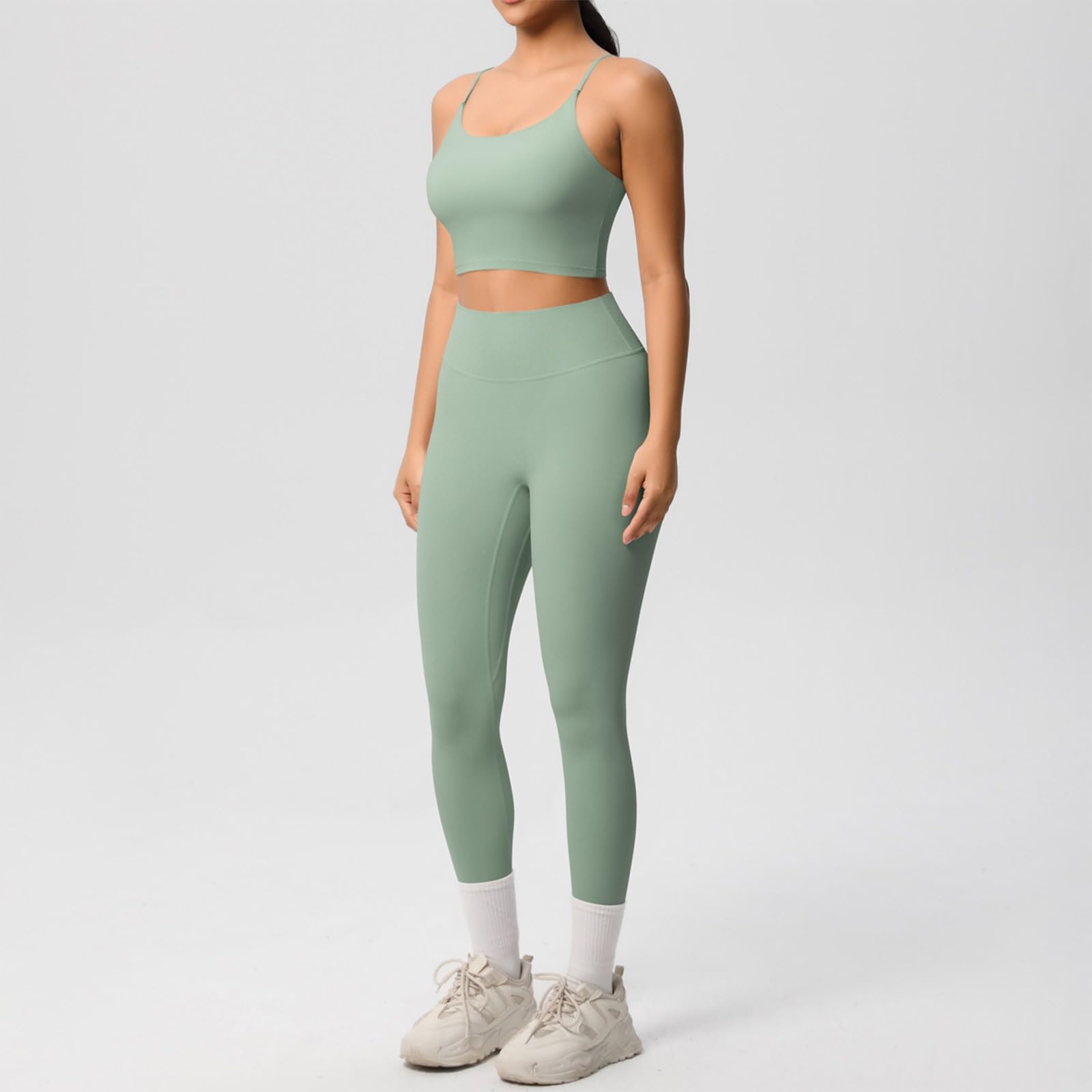 2 Piezas Mujer Exterior Casual Primavera Cintura Del Imperio Sin Mangas Codercon Color Sólido Fuera Del Hombro