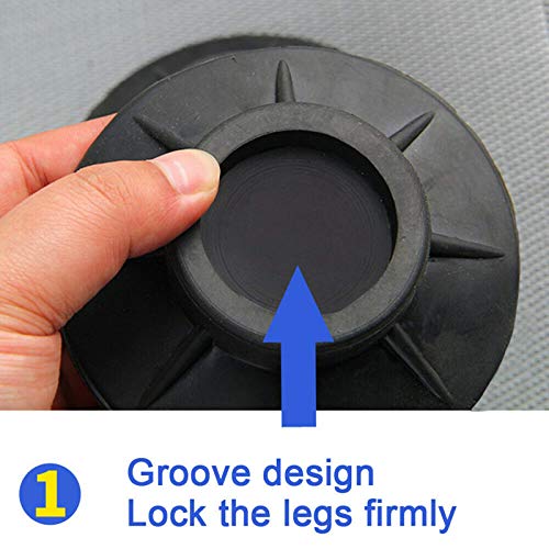 Anti Vibration Washing Machine Support, Shock and Noise Cancelling Washing Machine Support 4pcs, Washing Machine Feet Stabilizer, Washer Anti Vibrasion Pads, Washer & Dryer Pedestals