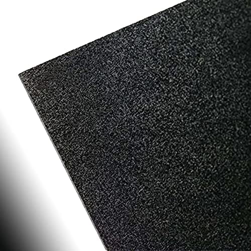 ABS Black Plastic Sheet 1/4" x 24" x 48” Textured 1 Side Vacuum Forming