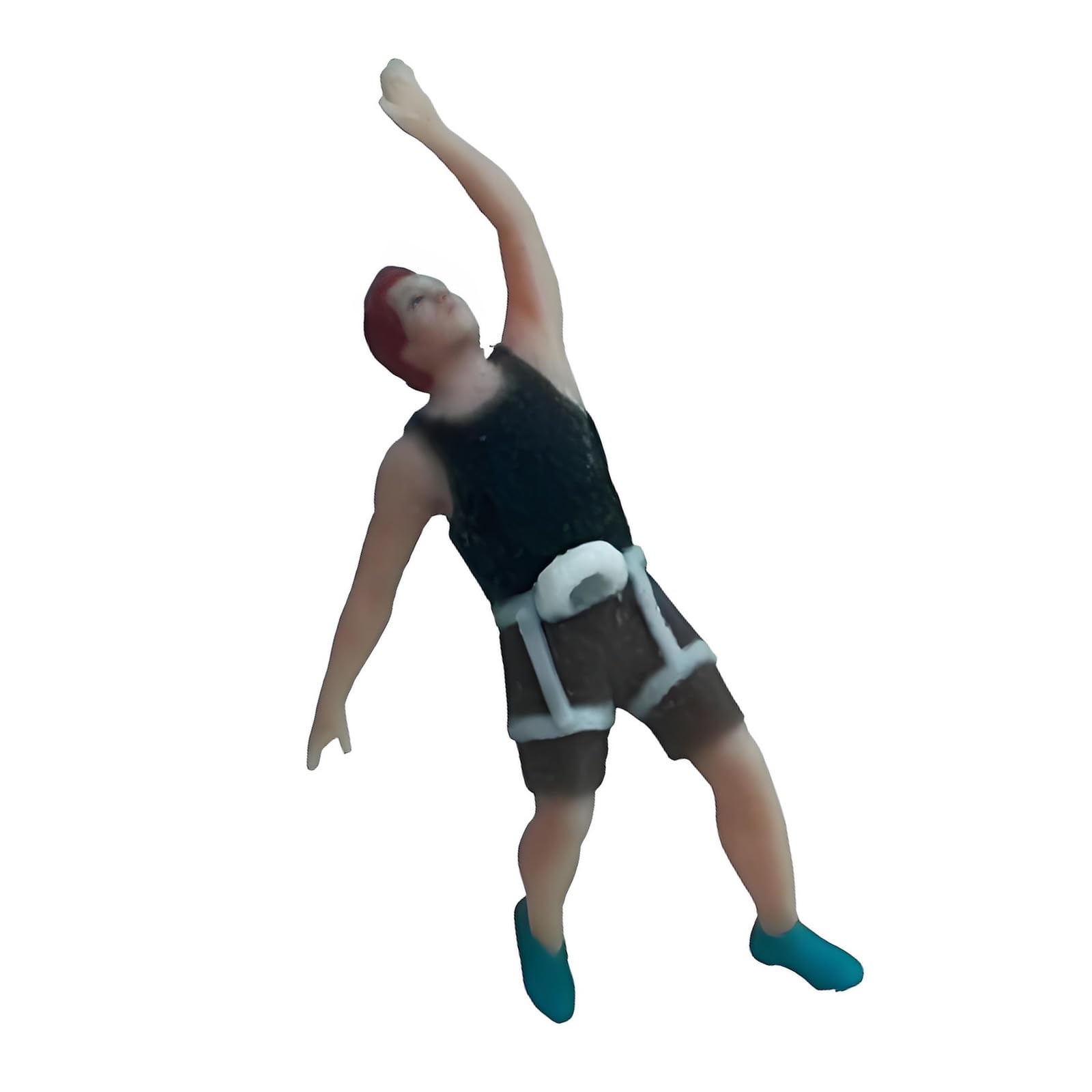 ZWWAAZHF Realistic Rock Climber Figure Model for Architectural Displays Dioramas Props 1: 64 Scale Hand Painted Miniature Figures Rock Climber Figure