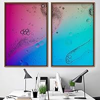 2 Piece Framed Canvas Wall Art Multicolor Painting Canvas Prints Home Artwork Decoration for Living Room,Bedroom - 16