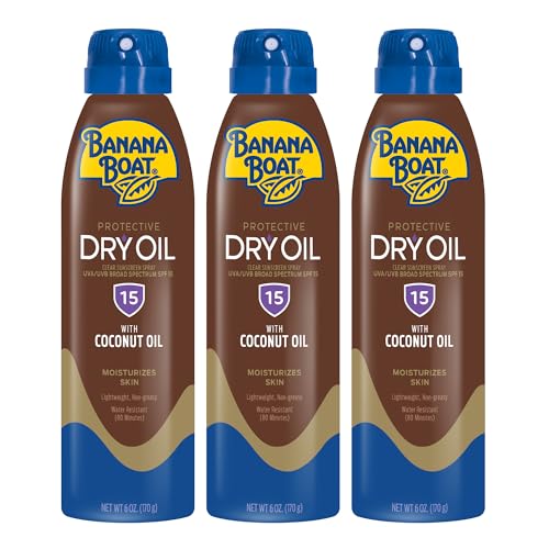 Banana Boat Protective Tanning Dry Oil Clear Spray SPF 15