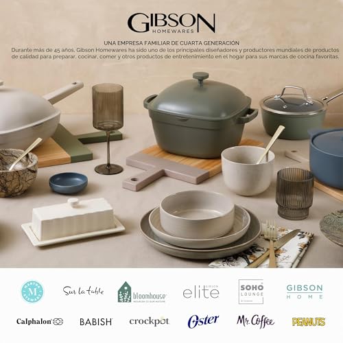 Miniatura 7 de Gibson Home Vajilla, Porcelana, Blanco, 12 Piece