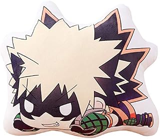 Zhongkaihua My Hero Academia Pillow Plush Izuku Midoriya/Bakugou Katsuki/Todoroki Shoto 3D Printing Plush Cushion Anime Pillow Doll Toys