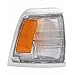 HECASA Pair Corner Lights Compatible with 1992-1995 Toyota Pick-Up Truck Replacement for 8161035100 8162035100 Corner Lamps Assembly Clear Lens Drive & Passenger Side Chrome Trim & Yellow Reflector