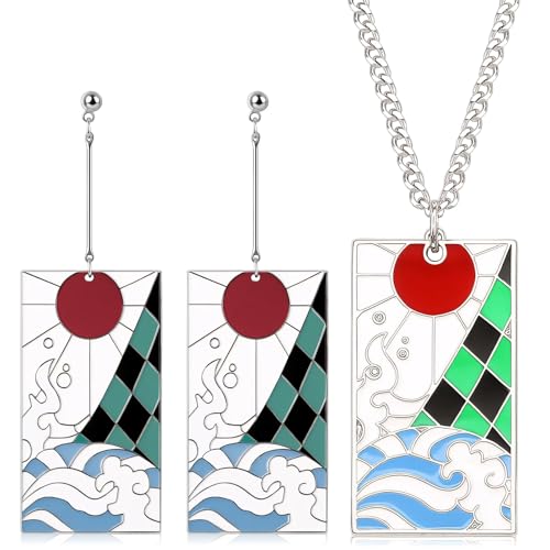 Design emozionale: mostra il tuo amore per gli anime; incoraggia la connessione con i fan affini; collana e orecchini anime creano ricordi di momenti ed eventi speciali.