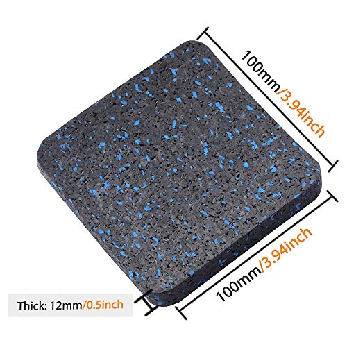 (4pcs) - Esteira de esteira bestxD, tapete de equipamento de exercicio com borracha de alta densidad