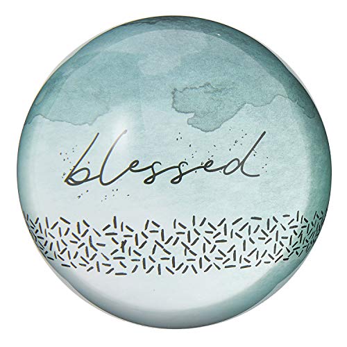 Creative Brands Faithworks-Inspirational Glass Domed Paperweight, 3-Inch, Shall Pass