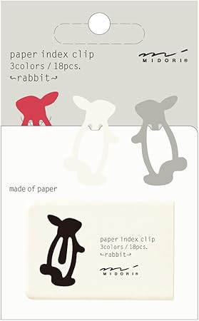 Amazon ミドリ クリップ インデックスクリップ ウサギ柄 文房具 オフィス用品 文房具 オフィス用品