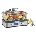 Cuisinart Cook Fresh Digital Glass Steamer, 5 Preprogrammed Food Settings, One Size, Stainless Steel (STM-1000C)