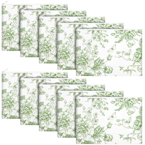 10 Pcs Sage Green Cosmetic Bag Bulk Pouch Bachelorette Makeup Party Favors