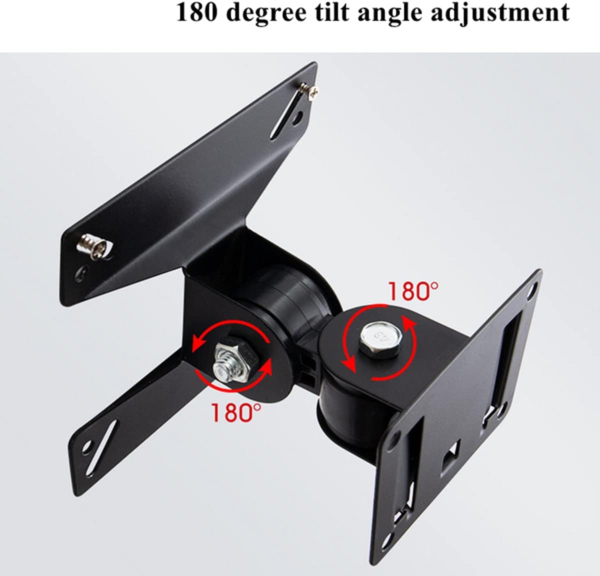 TV Wall Bracket Mount, Tilt & Swivel TV Holder Rack 14-24 Inch, VESA 75 * 75mm or 100 * 100mm, 15KG Max Weight Capacity - Image 4