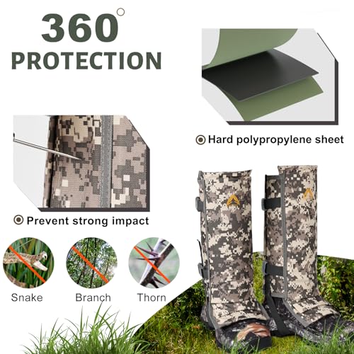 Snake-Gaiters-1000D-Adjustable-Snake-Bite-Protection-Waterproof-Snake-Guards-Lower-Legs-Snake-Proof-Gaiters-Snake-Shoe-Gaiters-for-Hunting-Hiking-Farm-Work