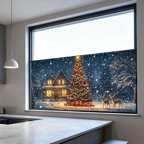 Film para ventana decorativo PVC 39 x 17 pulgadas miniatura 6