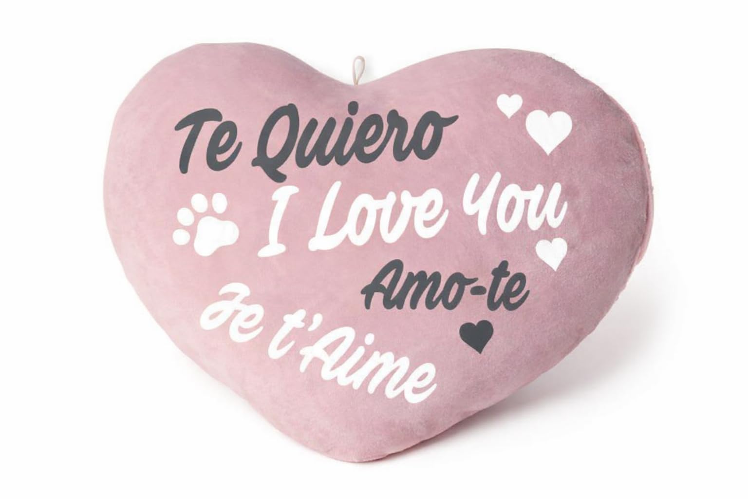 Coussin en peluche cœur doux et moelleux pour dire je t'aime avec tendresse