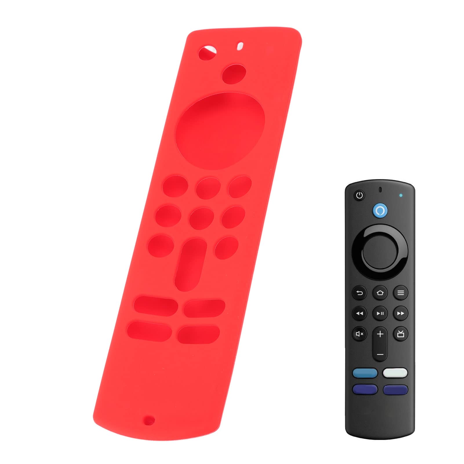 Cover in Silicone per Telecomando per Stick Custodia Protettiva in Silicone Antiscivolo con Cordino di Terza Generazione Nera per Uso Domestico (#2)