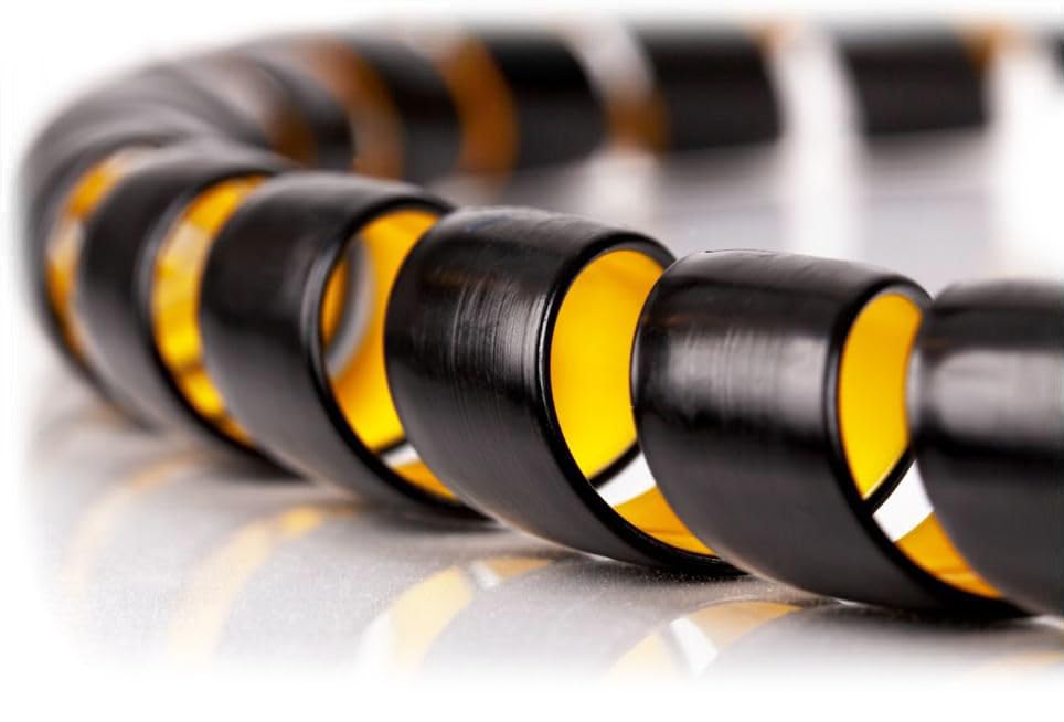 Image of Spiral Protective Cover /Plastic Hydraulic Hose Sleeve /Spiral Wrap for Hydraulic Hose Pressure Washer Multicolor