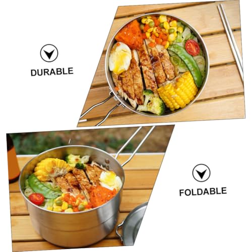 Pot à bento induction en acier inoxydable durable pour camping - 3