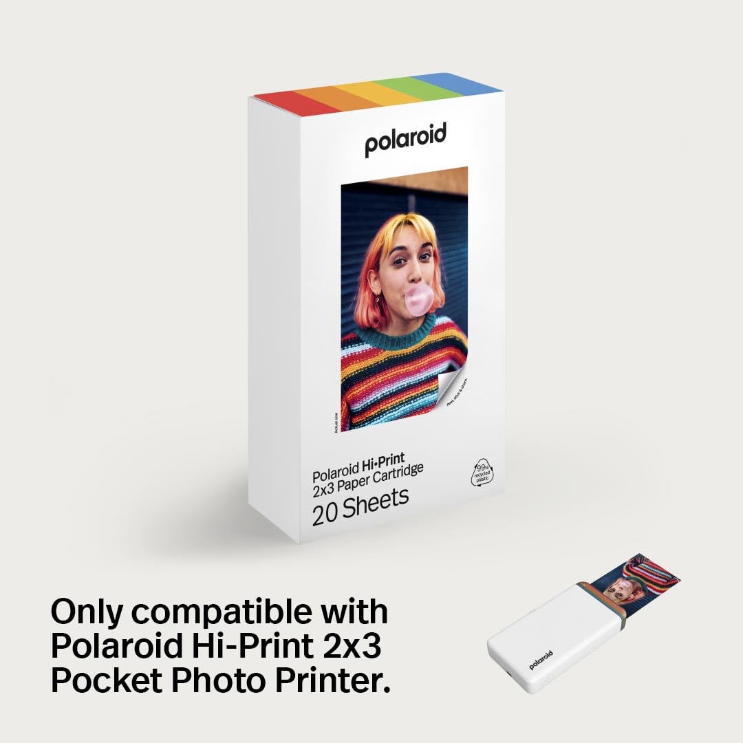 Polaroid Papier Hi·Print - 2x3 Paper Cardridge (20 arkuszy)