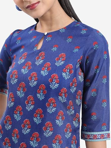 Image of Vishudh Women's Short Kurta | Regular Fit | Trendy Ethnic Top for Fashion Comfort