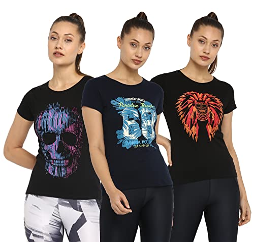 Image of Ap'pulse Women's Printed Short Sleeve Sport Tshirt Combo Pack