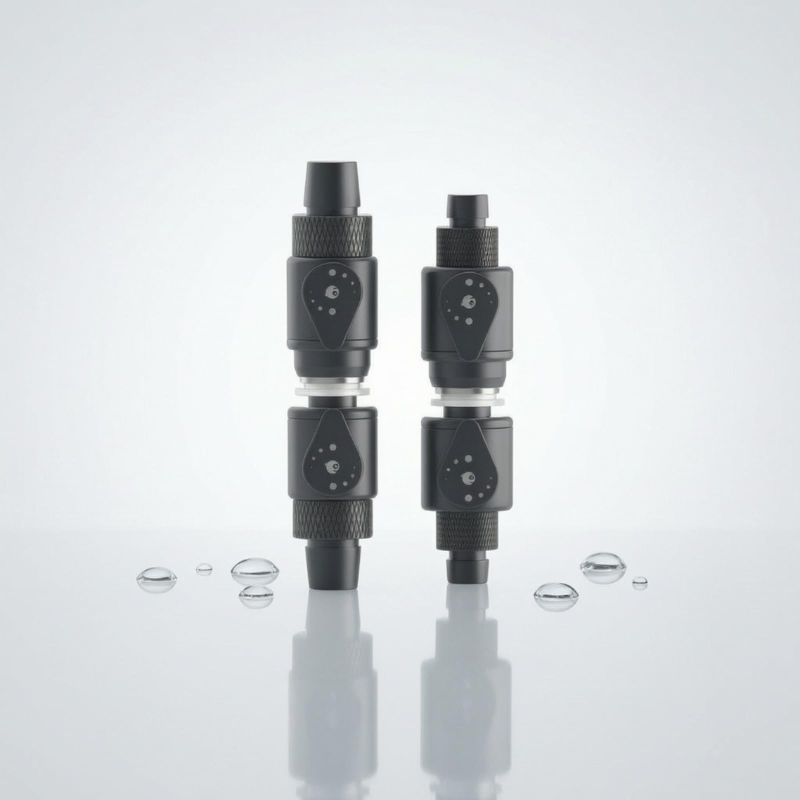 2 Piezas Conector Rápido con Válvula Bola Impermeable Conector Rápido Tubo Compacto Adaptador Tubo para Acuaristas, s, 16mm A 20mm