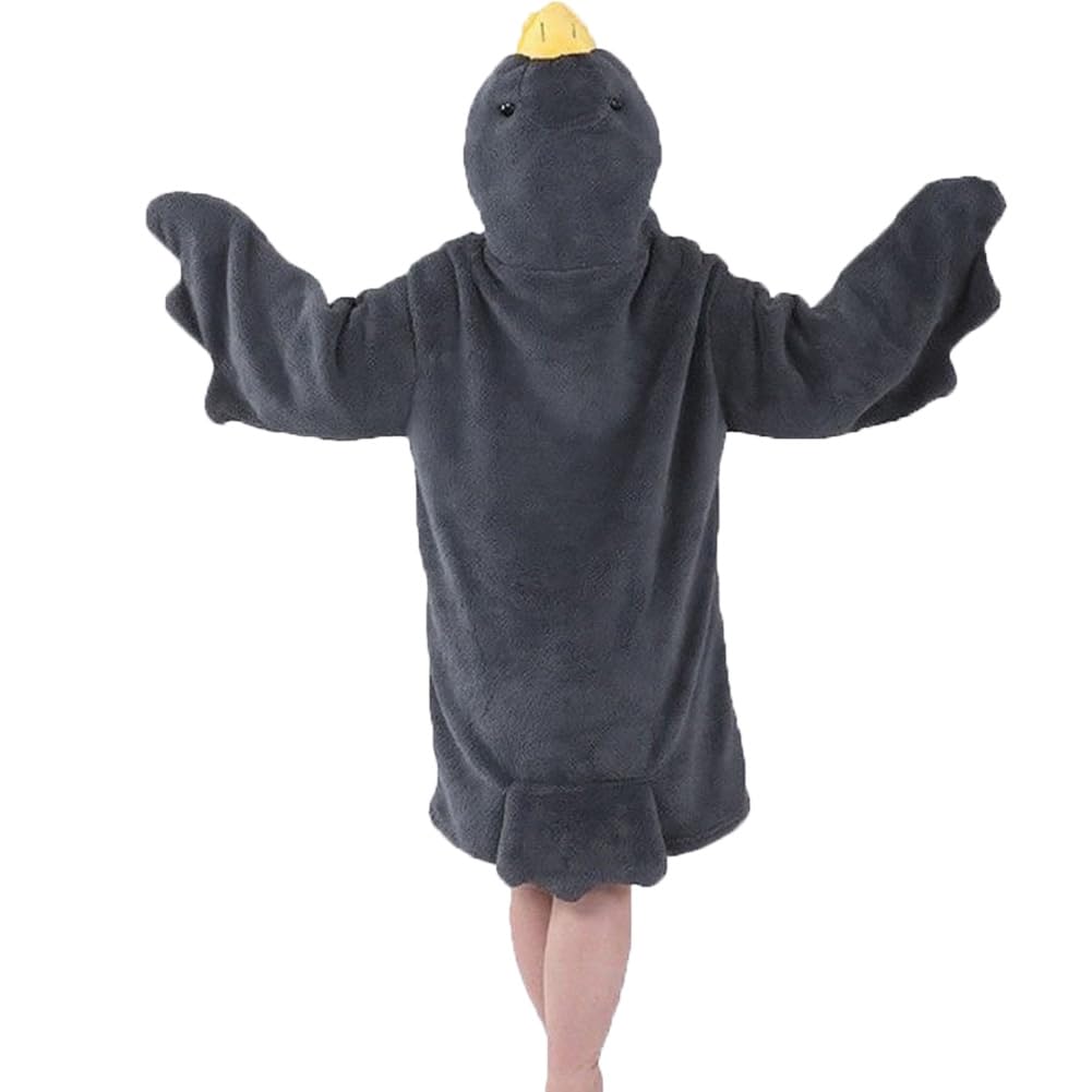 Goose Blanket Hoodie Onesie Adult & Kid,Oversized Warm Duck Wearable Hoodie Blanket with Sleeves,Cozy Sleeping Bag
