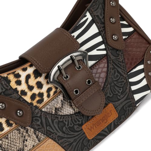 Image of Wrangler Western Shoulder Bag for Women Small Purse Aztec Hobo Bag HandBag with Detachable Strap