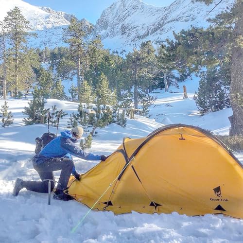 Geertop TLY01 Portable 2 Person 4 Season Camp Tent Waterproof Backpacking Tent Double Layer All Weather thumb #3