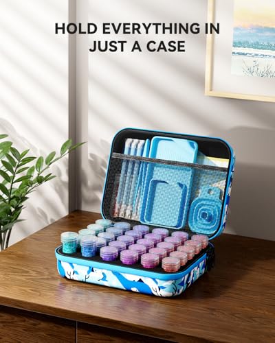 Image of ARTDOT 30 Slots Storage Container for Diamond Art Kits for Adults,Portable Bead Storage Boxes for Diamond Painting Accessories and Tools