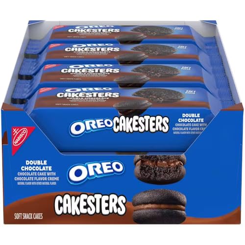 Nabisco Oreo Cakesters Chocolate Soft Snack Cakes, King Size, 8