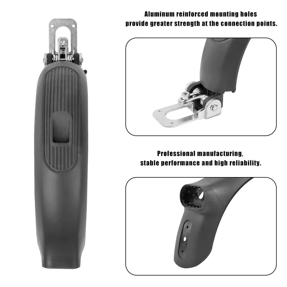 Guardabarros for Patinete eléctrico, Soporte de Freno, Conjunto de Carcasa Protectora de Rueda Trasera