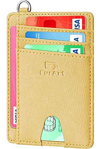 FurArt Slim Minimalist Wallet, Front Pocket Wallets, RFID Blocking, Credit Card Holder