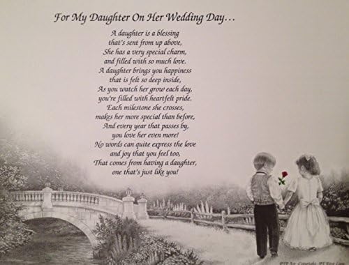 Gift for My DAUGHTER on her Wedding Day Sentimental Poem