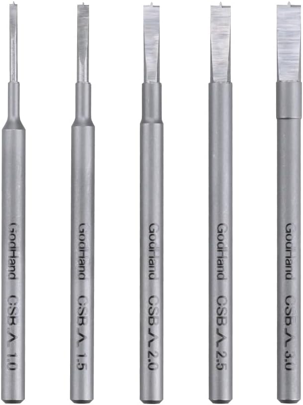 God Hand supinmo-rudo Set of 5 (Blade Width 1 mm-3 mm) pinbaisu 3 mm For bure-dosetto For Plastic Model Tools GH – DBB – 1 – 3