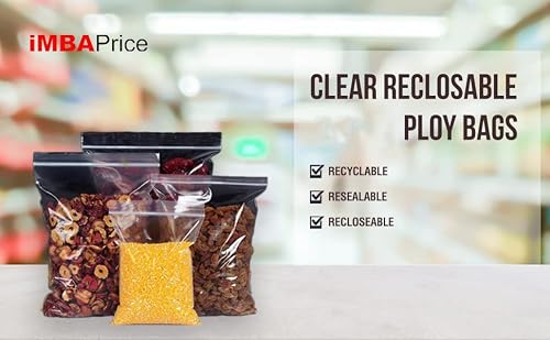 Imbaprice 1000 - (2'' X 2'') Clear Reclosable Zipper Bags, Total 1000 Bags #TOP6