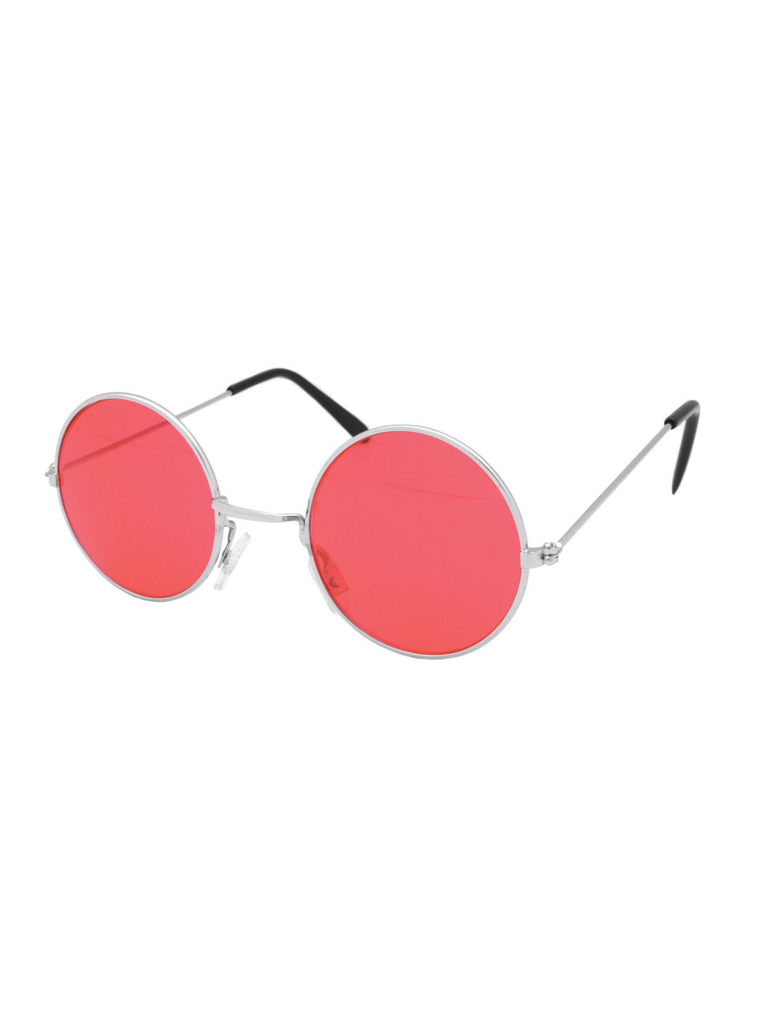 Bella Dox Lennon Sunglasses Retro Style Timeless Design, Perfect Accessory for Ozzy Osbourne Festival Hippy Hippie, Music Festivals, Book Week, Halloween (Red)