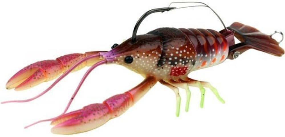 River2sea Dahlberg Clackin Crayfish 130 Premium Fishing Lure, Color: Brown Orange